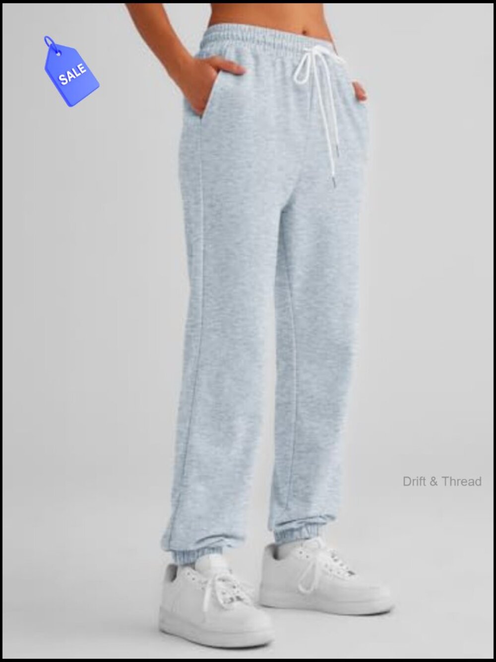 Cinch Bottom Sweatpants Athletic Joggers Lounge Pants with Pockets - Picture 4 of 7